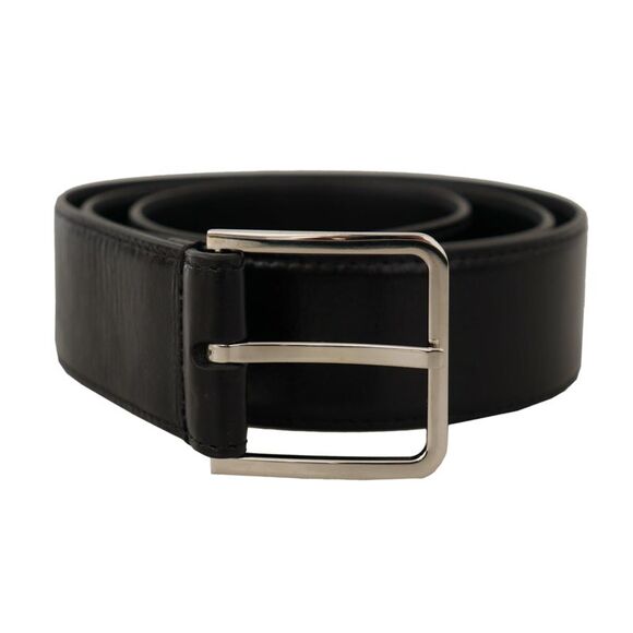 Dolce & Gabbana Men Black Classic Leather Metal Buckle Belt main image 0